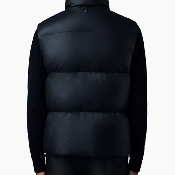 MACKAGE Kane Down Leather Vest 100% NEW w/ Tag Mens size 40 & 100% leather shell - Picture 4 of 5